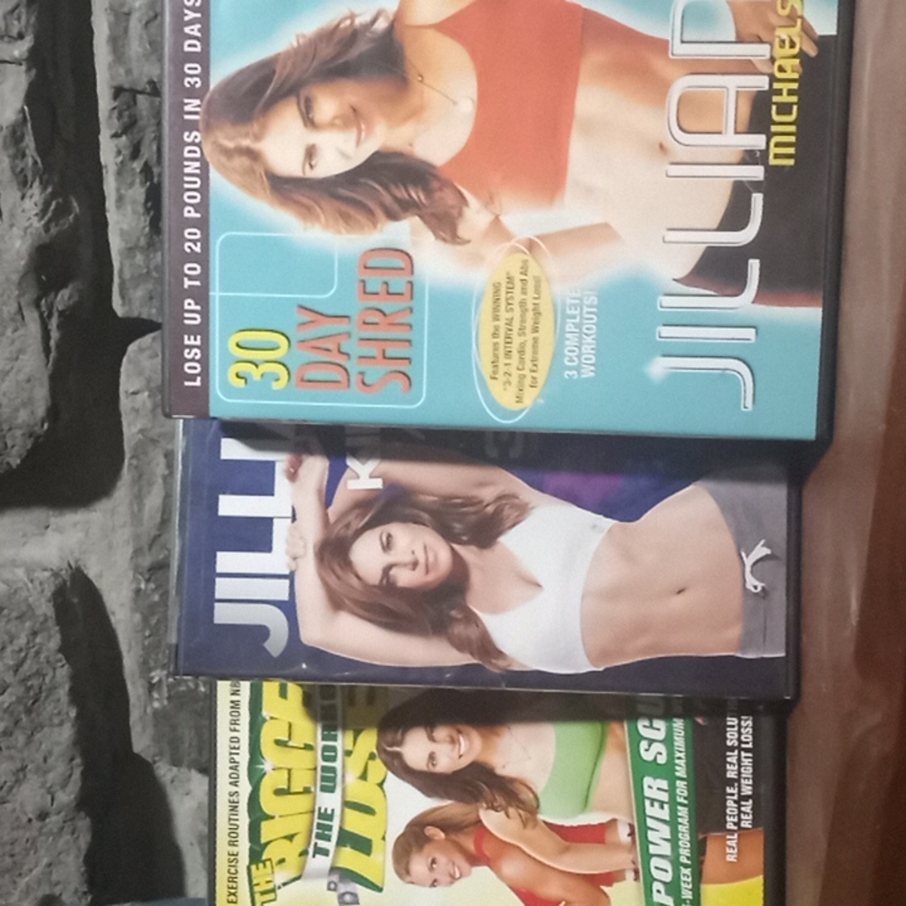 Jillian Michaels Lot of 3 DVDs Killer Abs, 30 Day Shred, Power Sculpt